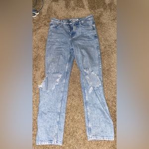 Social Tourist Hollister Blue Ripped Baggy Jeans | Size 5S